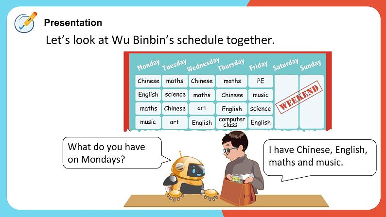 Unit2 My week Part A Let's learn课件+教案05