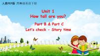 小学英语人教版 (PEP)六年级下册Unit 1 How tall are you? Part B教学课件ppt