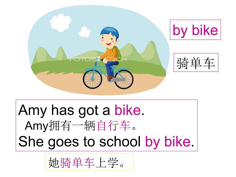 module9 unit2  Has  Amy  got  a  bike?课件PPT04