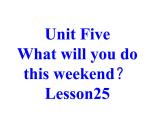 人教精通版小学英语四下 Unit5 What will you do this weekend？(Lesson25) 课件