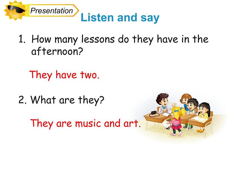 人教精通版小学英语四下 Unit3 What subject do you like best？(Lesson14) 课件第4页