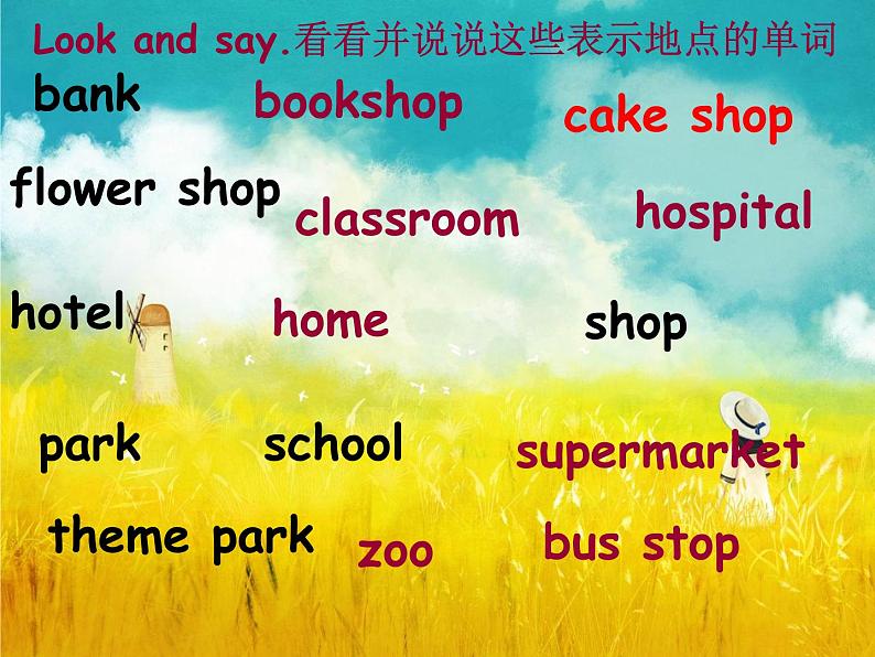 人教精通版小学英语六下 Unit2 There is a park near my home.(Lesson12) 课件02