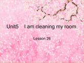 人教精通版小学英语五下 Unit5 I'm cleaning my room.(Lesson26) 课件