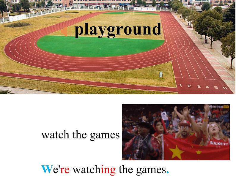 人教精通版小学英语五下 Unit6 We are watching the games.(Lesson32) 课件04