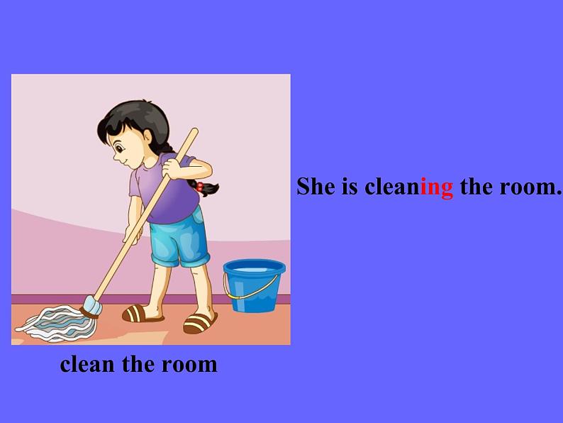 人教精通版小学英语五下 Unit5 I'm cleaning my room.(Lesson25) 课件07