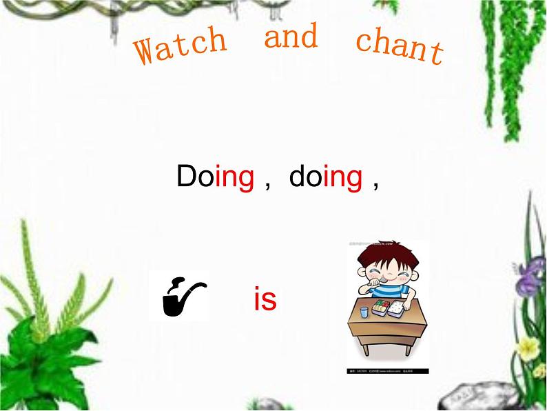 人教精通版小学英语五下 Unit6 We are watching the games.(Lesson32) 课件07