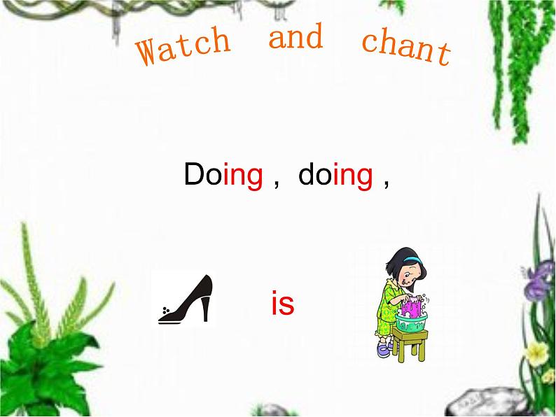 人教精通版小学英语五下 Unit6 We are watching the games.(Lesson32) 课件08