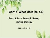 PEP 六年级英语上册 Unit 5  Part A 第2课时 课件+教案+练习含答案+素材