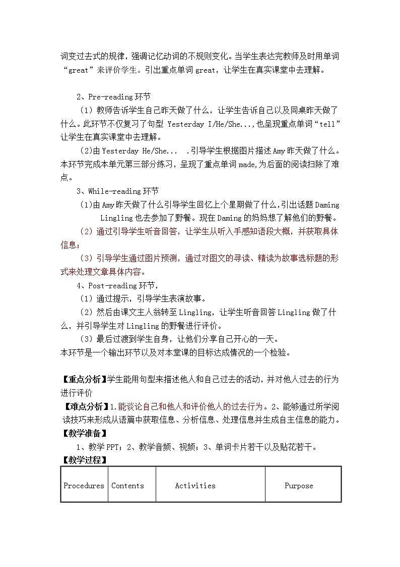 外研版（三起）小学英语四下 M8 U2 I took some pictures. 教案02