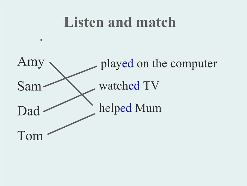 外研版（三起）小学英语四下 M7 U1 I helped mum. 课件第8页