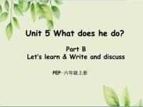 英语六年级上册Unit 5 What does he do? Part B示范课ppt课件