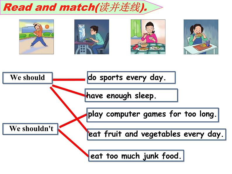 鲁科版（五四制）小学英语五下 3.3 How can she keep healthy？ 课件07