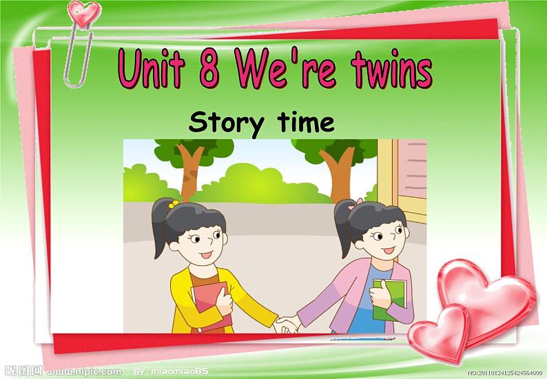 译林版小学英语三下 Unit8 We 're twins(第1课时)  课件第1页