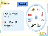 人教版PEP六上《Unit 2 Ways to go to school PB （Let's talk）》课件+教学设计+素材