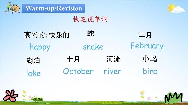 陕旅版五年级英语下册《Revision1 第一课时》课堂教学课件PPT02