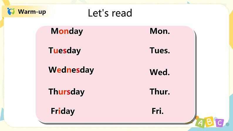 人教版PEP五上《Unit2 My week Part B（Let's talk）》课件+教学设计+素材04