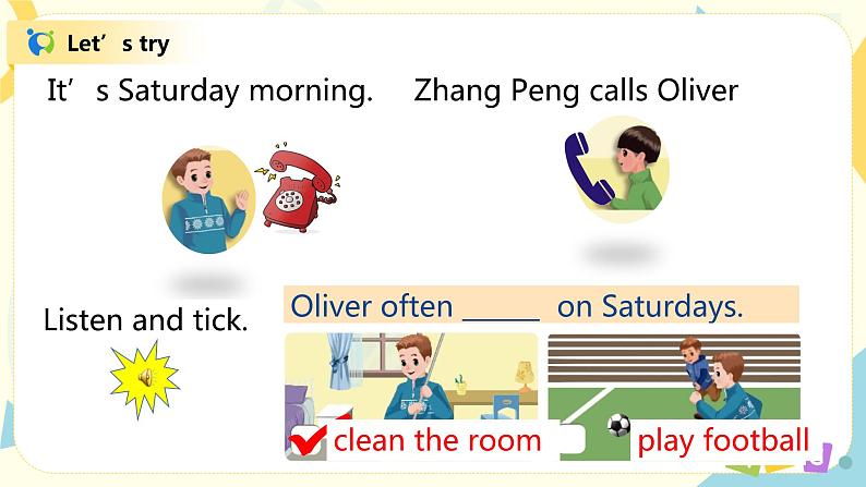 人教版PEP五上《Unit2 My week Part B（Let's talk）》课件+教学设计+素材06