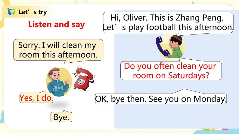 人教版PEP五上《Unit2 My week Part B（Let's talk）》课件+教学设计+素材07