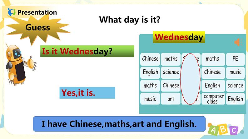 人教版PEP五上《Unit2 My week Part A（Let's learn）》课件+教学设计+素材07