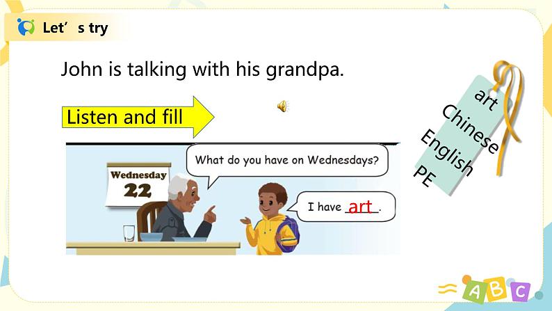 人教版PEP五上《Unit2 My week Part A（Let's talk）》课件+教学设计+素材06