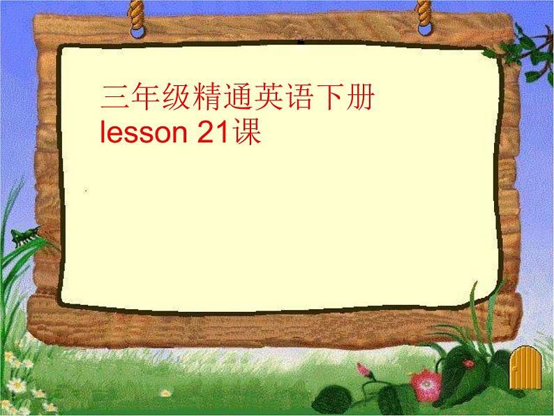 人教精通版小学英语三下 Unit4 Do you like candy？(Lesson21) 课件01