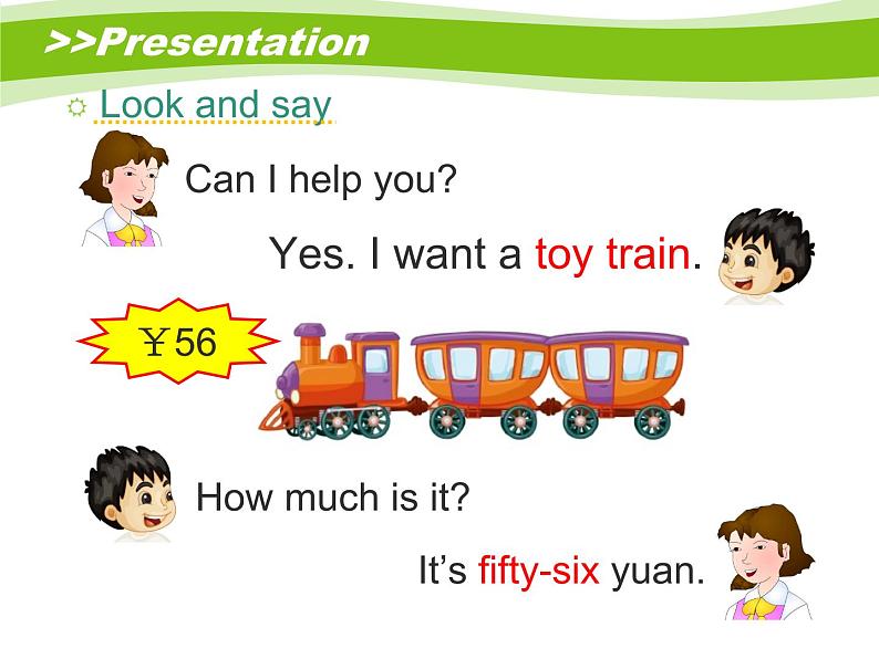 人教精通版小学英语五下 Unit2 Can I help you？(Lesson8) 课件06