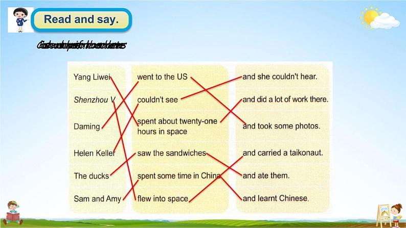 外研版六年级英语下册《Review Module 1》课堂教学课件PPT03