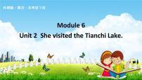 外研版 (三年级起点)五年级下册Module 6Unit 2 She visited the Tianchi Lake.教学课件ppt