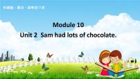 外研版 (三年级起点)四年级下册Unit 2 Sam had lots of chocolates.教学课件ppt