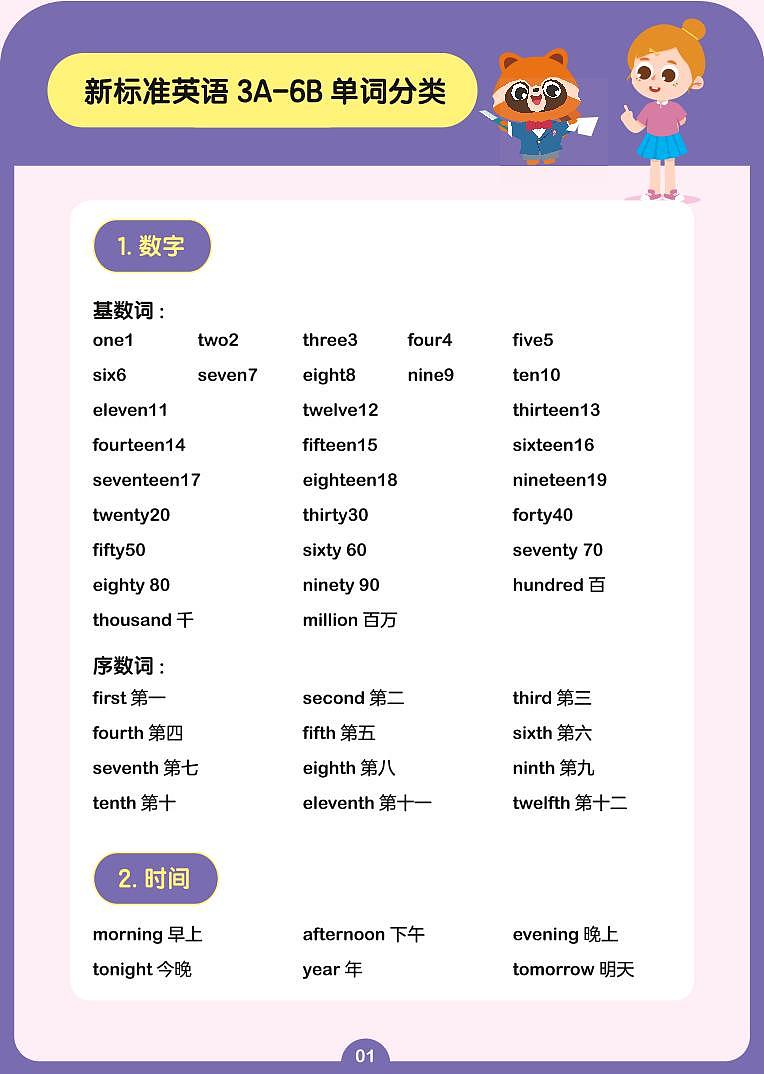 重大版小学英语单词宝典02