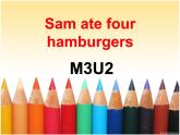 外研版（三起）小学英语五下 M3 U2 Sam ate four hamburgers. 课件