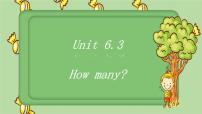 英语Unit 6 How many? Part A示范课ppt课件