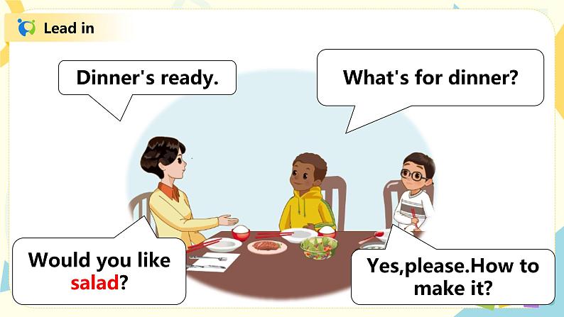 人教版PEP四上《Unit 5 Dinner 's ready Part B（Let 's learn）》课件第5页