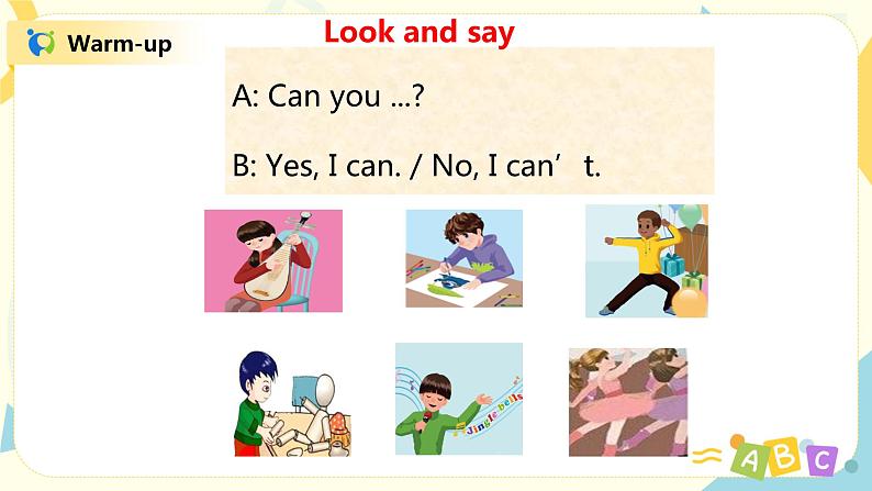 人教版PEP五上《 Unit 4 What can you do Part B（Let 's learn）》课件第4页