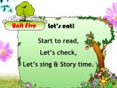 Unit 5 Let’s eat  C  Let’s check  & Story time 课件 素材 14张PPT