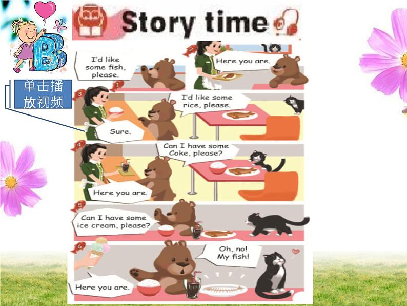 Start to read,Let’s check,Let’s sing & Story time第5页