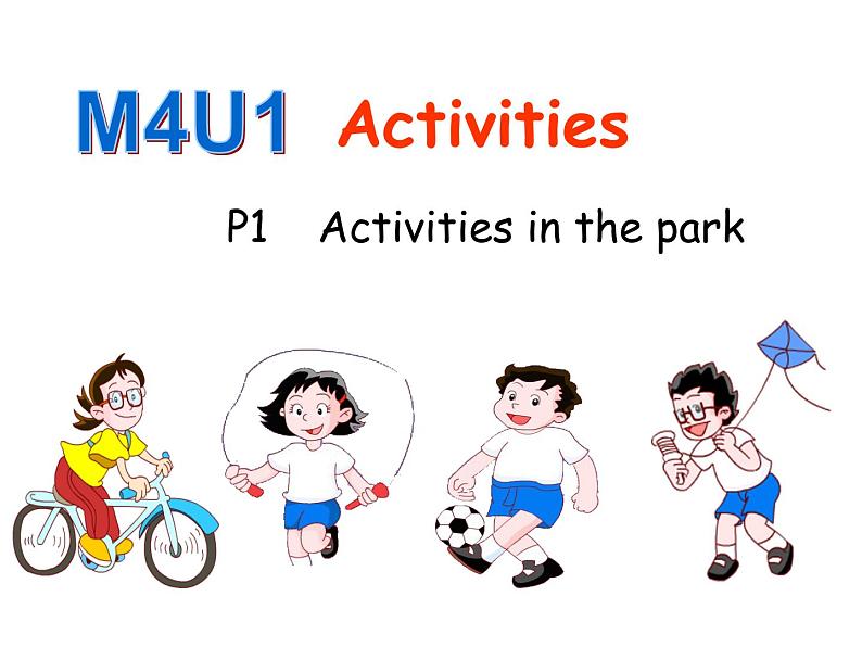 上海版牛津英语一年级下册《Module 4   unit 1Activities》PPT课件01