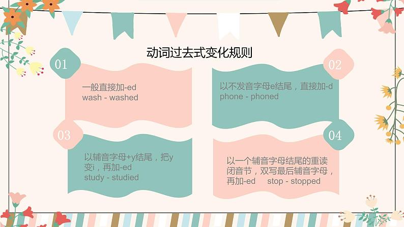 外研版英语（一起点）四上全册复习课件第8页