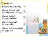 第一单元第六课时Part C(Read and write&Let's check&Story time)课件+教案+习题