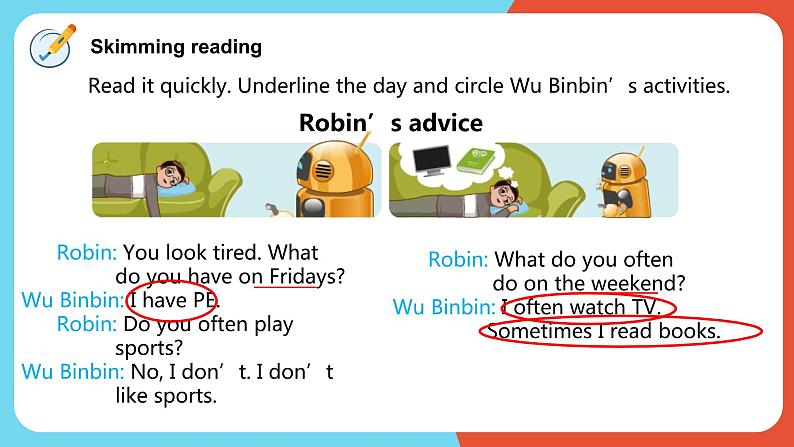 Unit2 My week Part B Read and write&Let 's check课件第6页