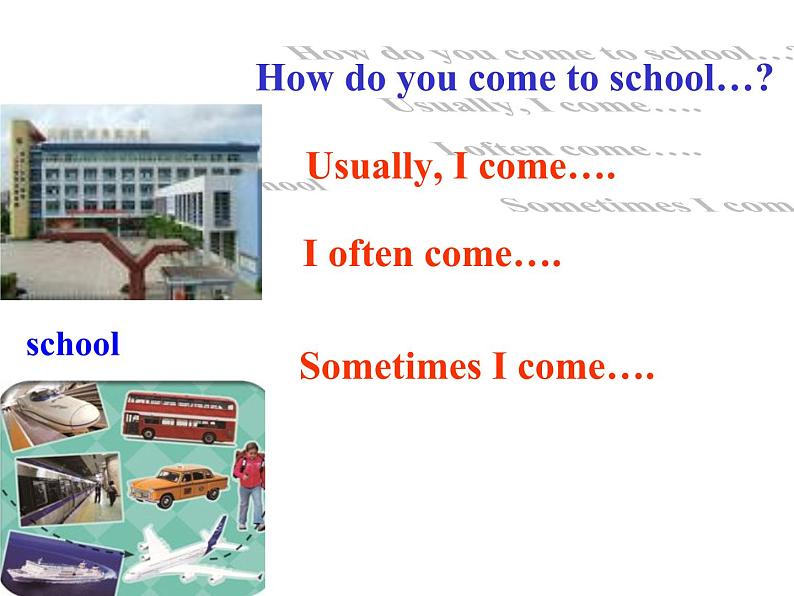 Unit2 Ways to go to school第二课时课件第4页