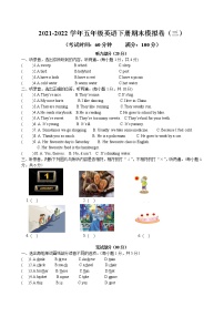 江苏省盐城市射阳县实验小学2021-2022学年译林版英语五年级下册期末模拟测试卷（三）