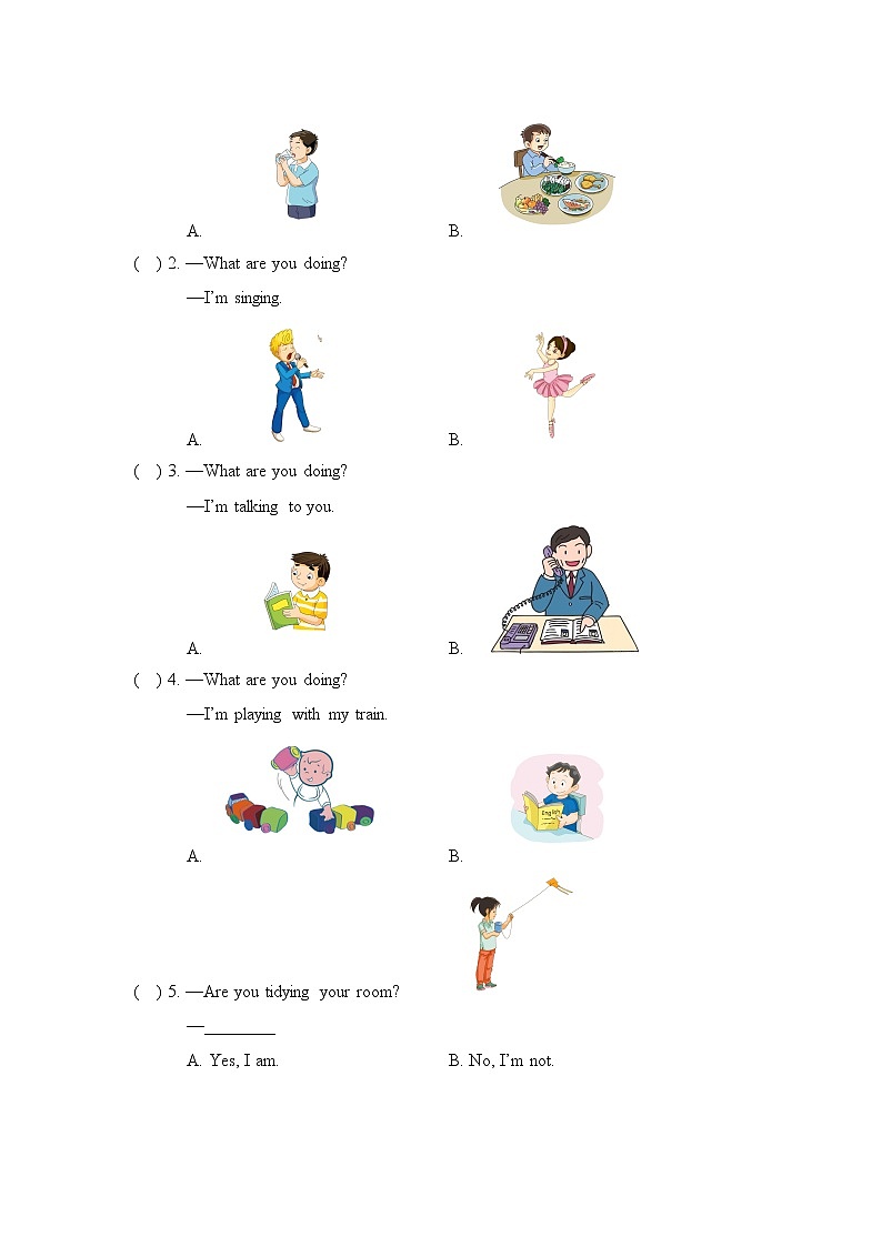 外研版(一起)小学英语二年级下册Module4同步测试+模块测试卷（含答案）02