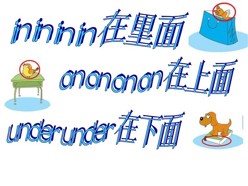 外研版小学英语（一起）一下Module 7《Unit 1 There is a cat in the tree》ppt课件（5份打包）03