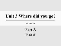 小学英语人教版 (PEP)六年级下册Unit 3 Where did you go? Part A教课课件ppt