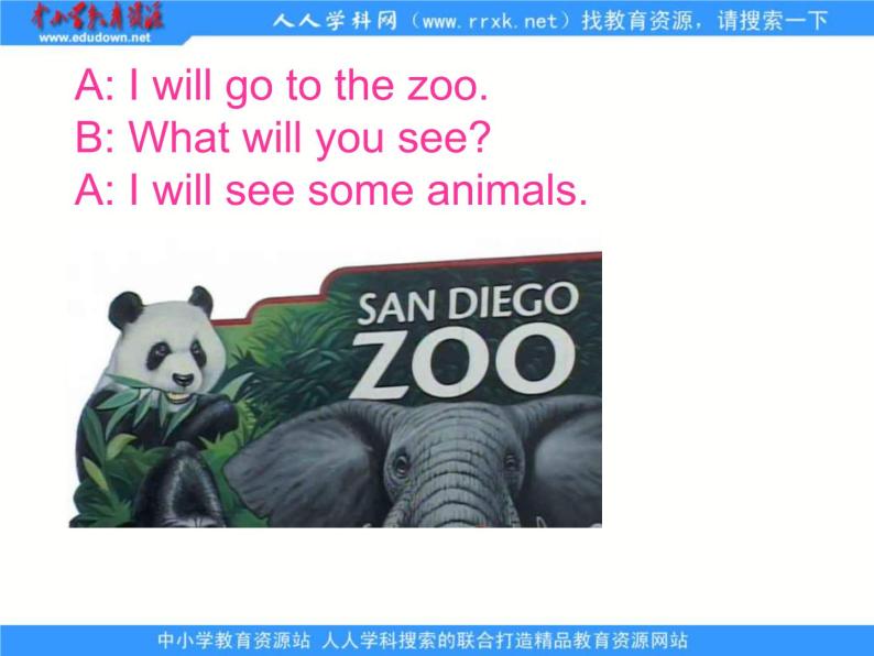 外研版(一起)小学英语三年级下册同步课件《Module 3Unit 1 We'll go to the zoo.》（4份打包）04