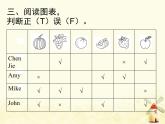 人教版（PEP）三年级英语下册Unit5DoyoulikepearsBStarttoreadLet'scheck习题课件