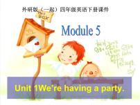 小学英语外研版 (一年级起点)四年级下册Unit 1 We’re having a party.公开课ppt课件