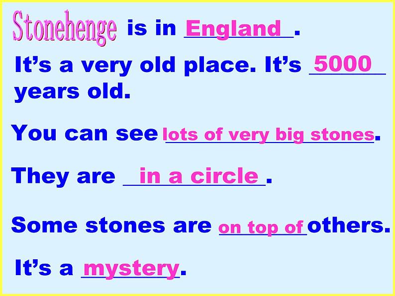 外研版(一起)小学英语五年级下册同步课件《Module6Unit 1 We’ ll see lots of very big stones.》（2份打包）06