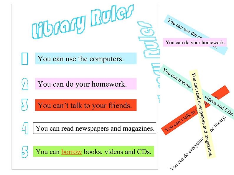 外研版(一起)小学英语五年级下册同步课件《Module3Unit 2 You can use the computers.》03